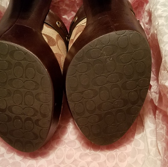 Authentic Coach "Jody" Mule Heels - Picture 7 of 7